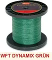 WFT Dynamix Braided Line 1000m 0.12–0.40mm 8.9–27.5kg Yellow, Green