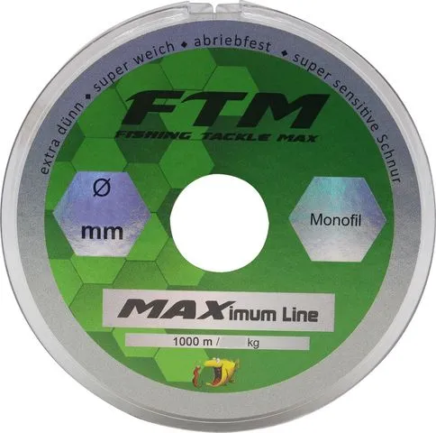 FTM MAXimum Line Monofilament Line 0.37mm 10.1kg 1000m Brown