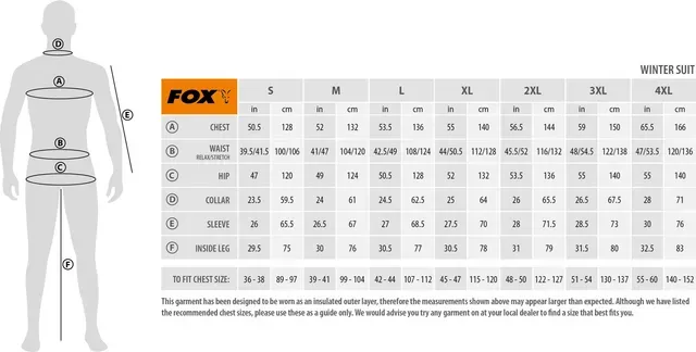 Fox Collection Winter Suit 8000mm L Fleece-lined