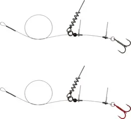 Savage Gear Linethru Corkscrew Rig 40cm 22kg 2pcs