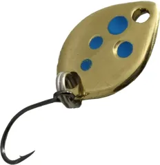 Troutwerk Spoon 1.2cm 0.8g Gold-Coloured/Blue Dots