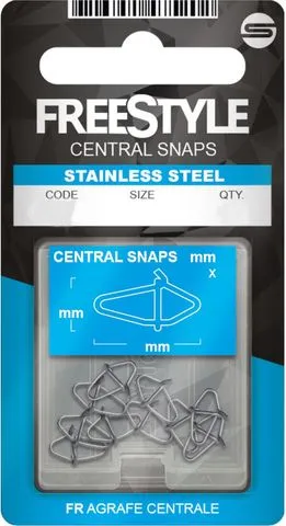 Spro Freestyle Reload Swivel 3mm 7.5kg Central Snap Stainless Steel