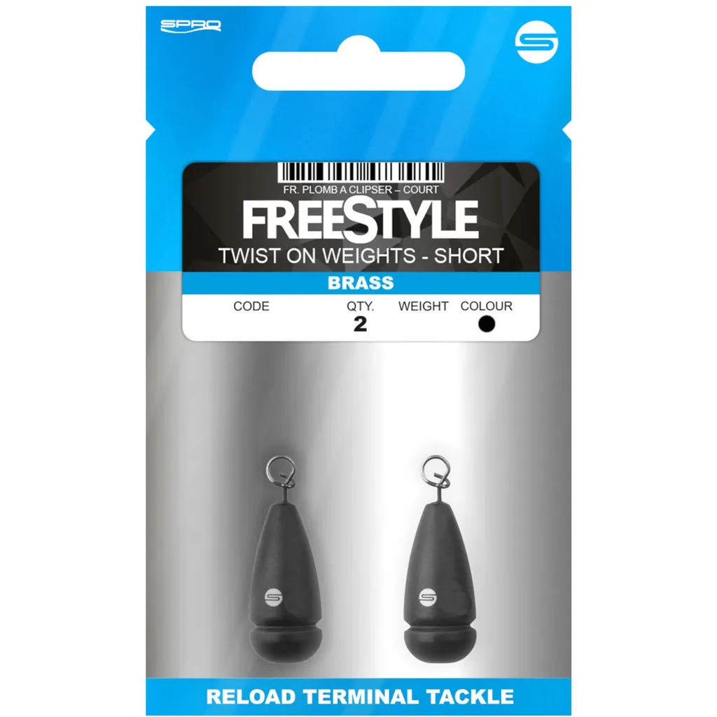 Spro Freestyle Twist On Weights Short Brass 10g