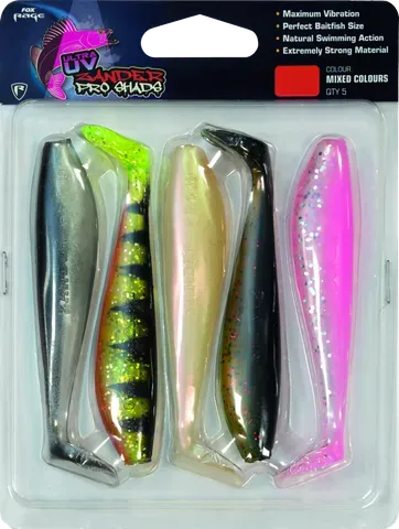 Fox Rage Zander Pro Shad Weicher Köder 12cm 5pc Mixed Colour