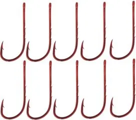 Gamakatsu LS-5213 Haken Rot 2 Widerhaken am Hakenschenkel