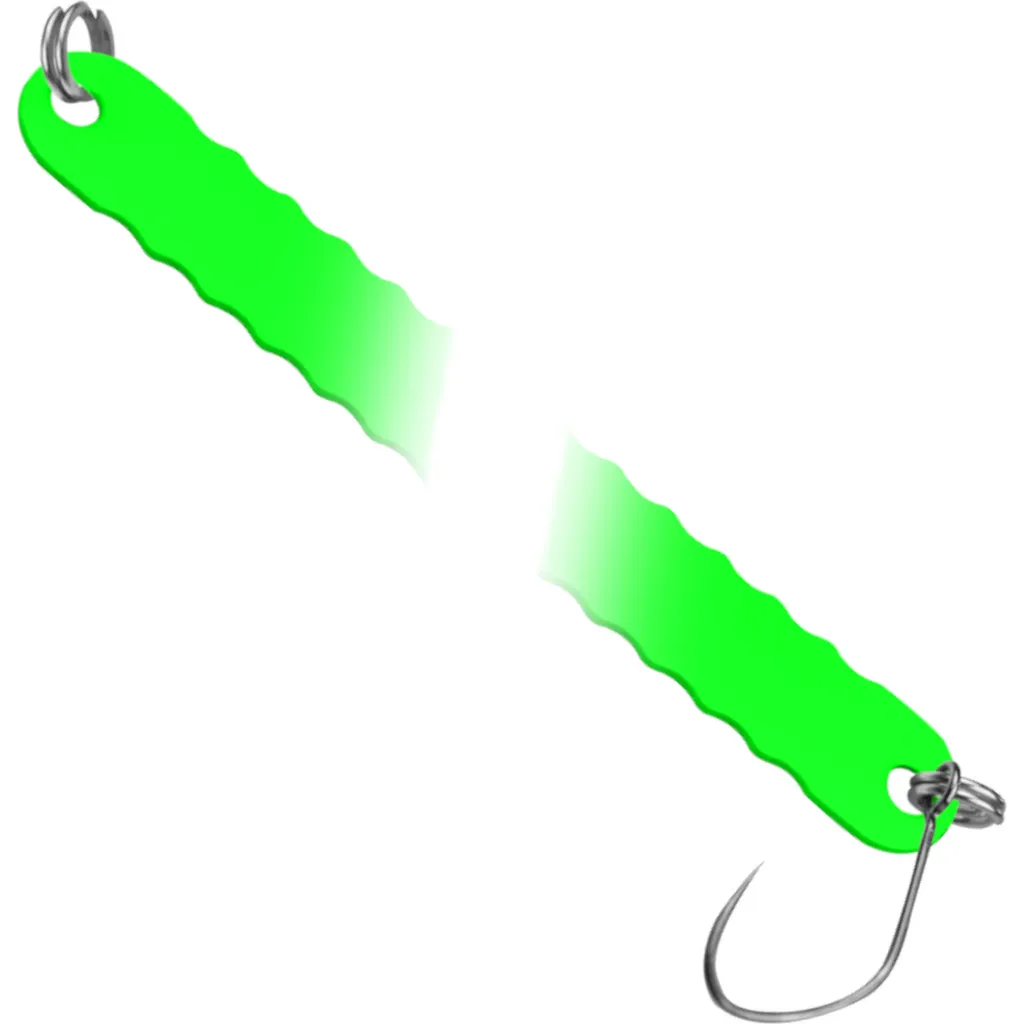 FTM Spoon Curl Kong 6.7cm 3.5g Neongrün Lumi/Schwarz Glitter