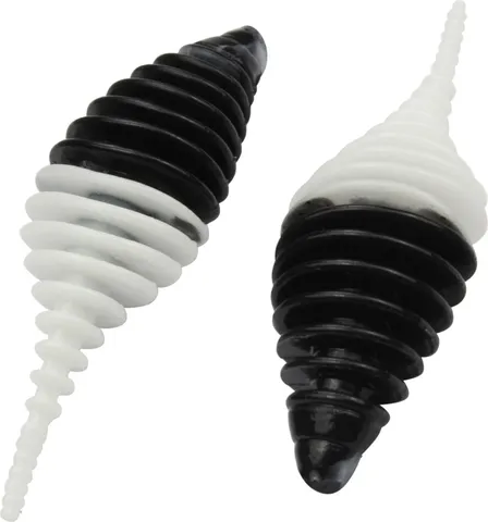 FTM Omura Baits Pongo Junior Gummiköder 4cm Schwarz/Weiß Knoblauch