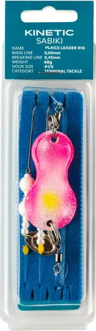 Kinetic Sabiki Plaice Leader Fertigvorfächer 120g #1/0 Kinky Pinky