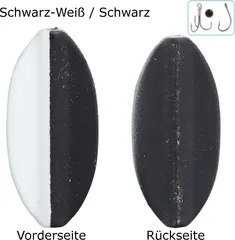Balzer Pro Staff Series Spoon Inliner 1.9g Schwarz-Weiß/Schwarz