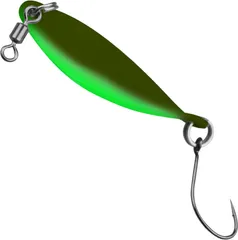 FTM Spoon Wob 4cm 3.2g Olive-Neon Grün/Neon Orange