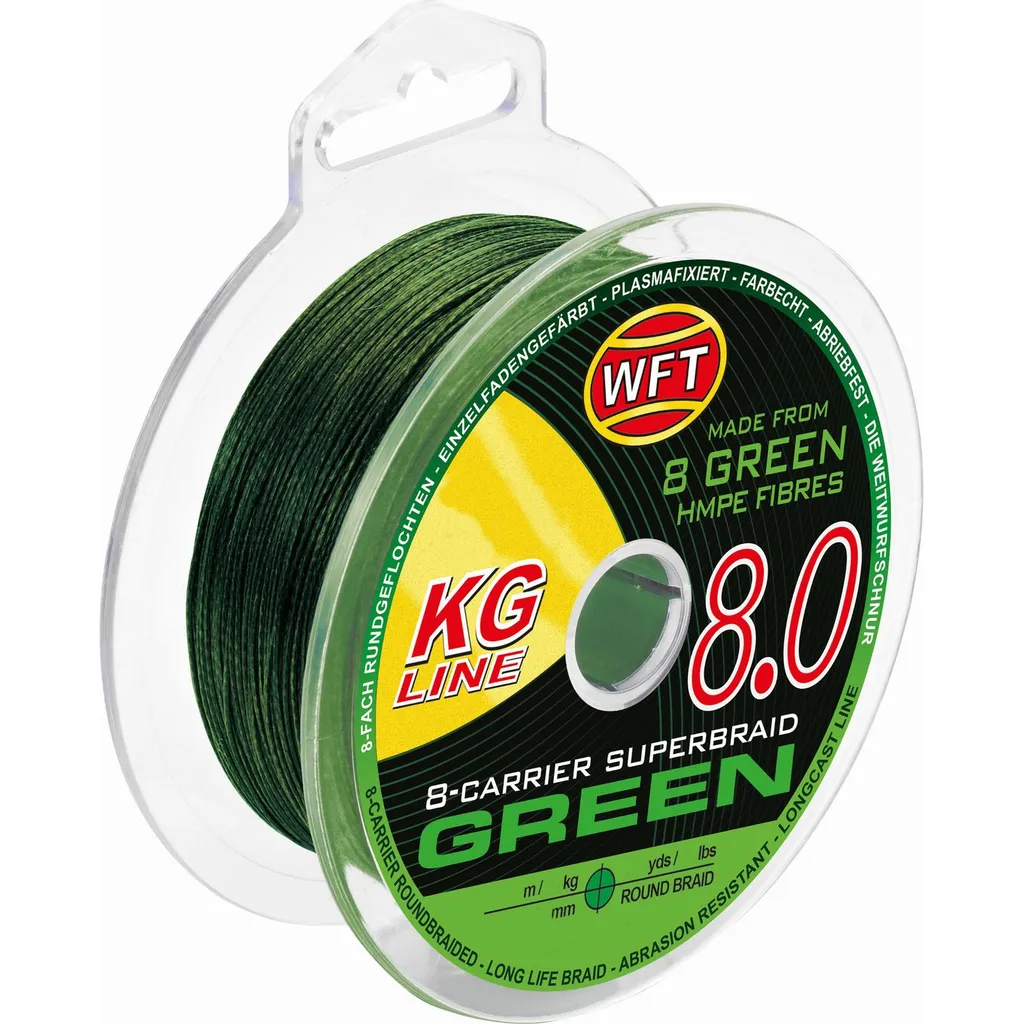WFT KG 8 Geflochtene Angelschnur 0.1mm 13kg 150m