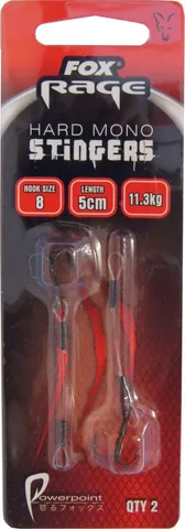 Fox Rage Hard Mono Stinger Angsthaken Zusatzhaken #8 11.3kg 5cm
