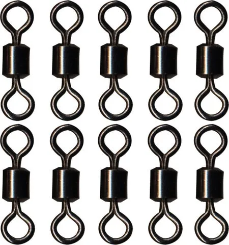 FTM Seika Pro Spin Swivels 8 10pcs 19kg matt-schwarz