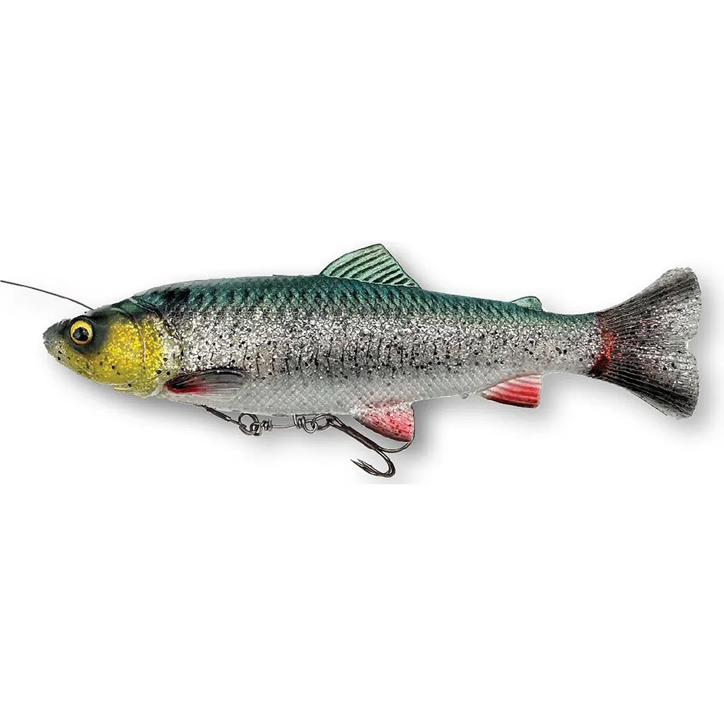 Savage Gear 4D Line Thru Pulse Tail Trout Swimbait 16cm 51g Green Silver