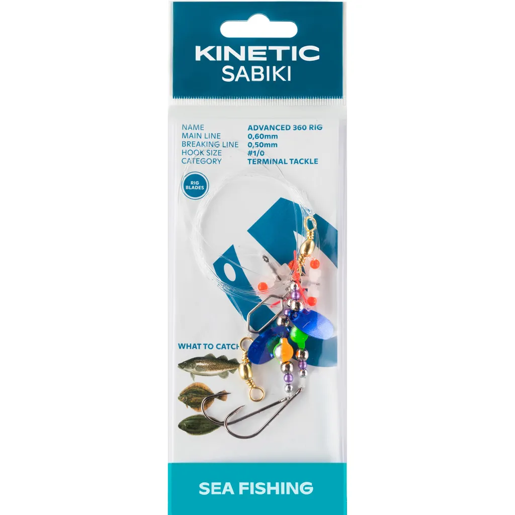 Kinetic Sabiki Advanced 360 Fertigmontage #1/0 120cm Pink/Green
