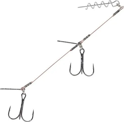 Balzer Shirasu Shallow Rig 9cm 15kg 2 Treble Hook