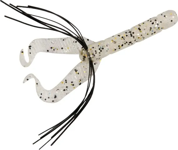 Fox Rage Warrior Fiddle Tail Softbait 8cm Salt N Pepper