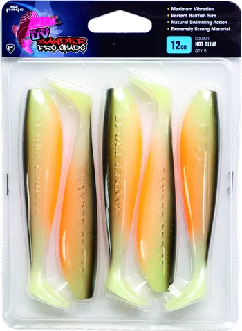 Fox Rage Zander Pro Ultra Weiche Köder 12cm 12g Hot Olive 5pcs