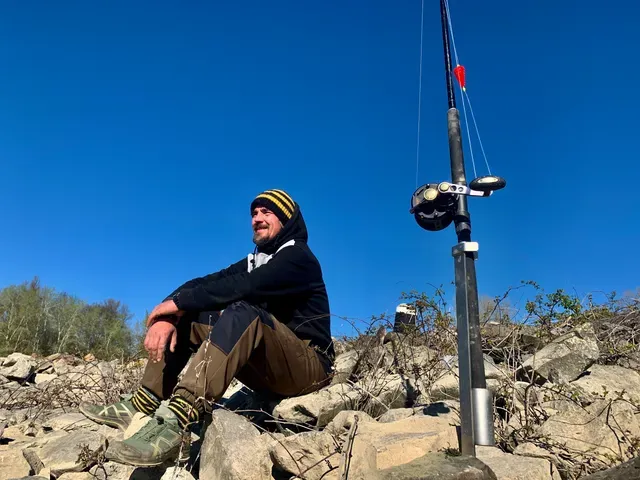 Black Cat Edelstahl Rutenhalter 85cm Ground Mount