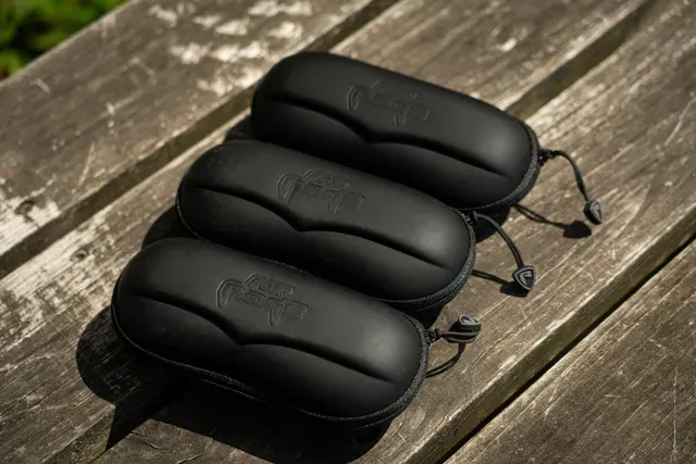 Fox Rage Matt Black Polarized Glasses Wrap Brown