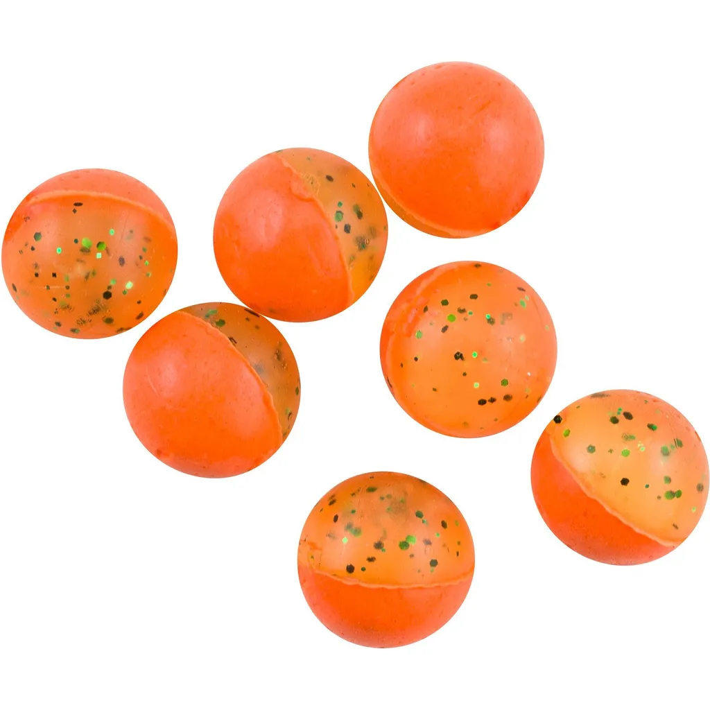 Berkley PowerBait Power Clear Eggs Floating Softbaits 15g Clear Green Fl Orange