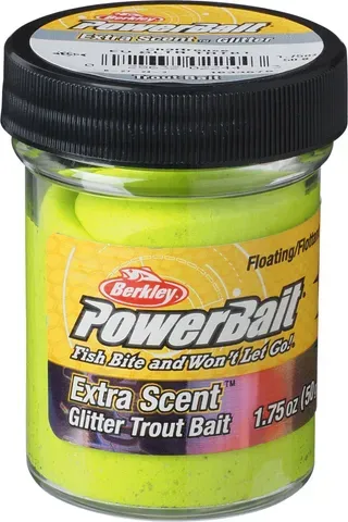Berkley PowerBait Glitter Forellenpaste 50g Chartreuse