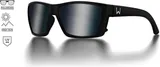 Westin W6 Street 100 Polarisationsbrille Matte Black Smoke Silver Flash Blue