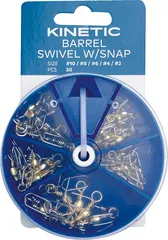 Kinetic Fasswirbel Mit Karabiner Sortiment #2-10 Messing 30er