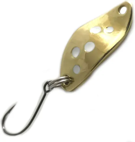 Troutwerk Spoon 2.3cm 1.5g Gold/White Dots