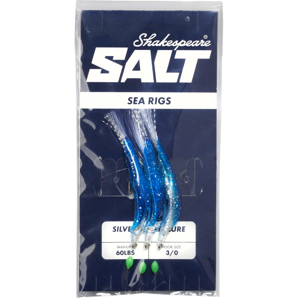 Shakespeare SALT Silver Dream Lure Fertigmontage #2/0 14g Silver Blue