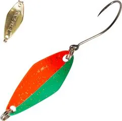 FTM Spoon Tremo 2.3g 2.9cm Green-Red With Glitter/Gold Single Hook