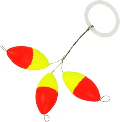 FTM Trout Piloten oval 7.3 x 15.0mm orange/yellow