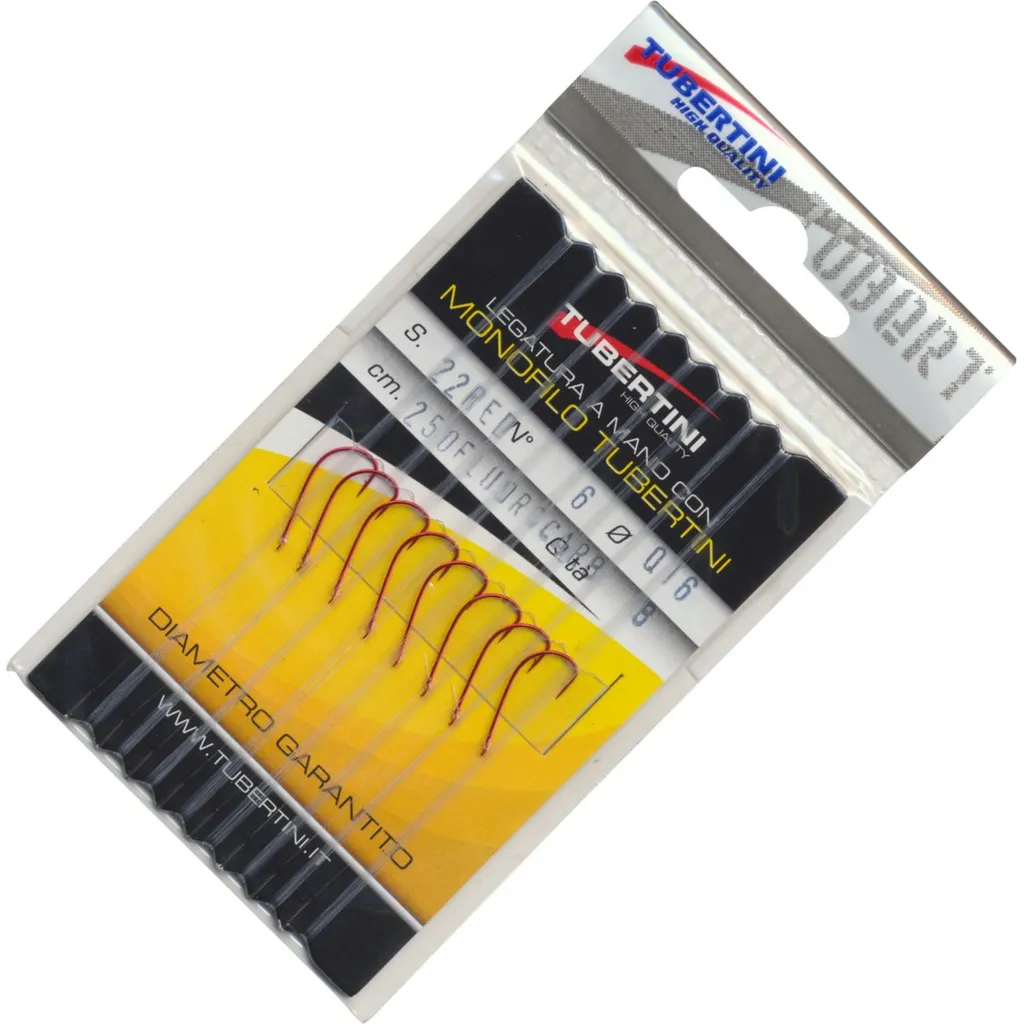 Tubertini Haken Serie 22 Vorfach und Zubehör #6 250cm 3.51kg