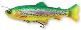 Savage Gear 4D Line Thru Pulse Tail Trout Softbaits 20cm 102g Slow Sinking Firetrout