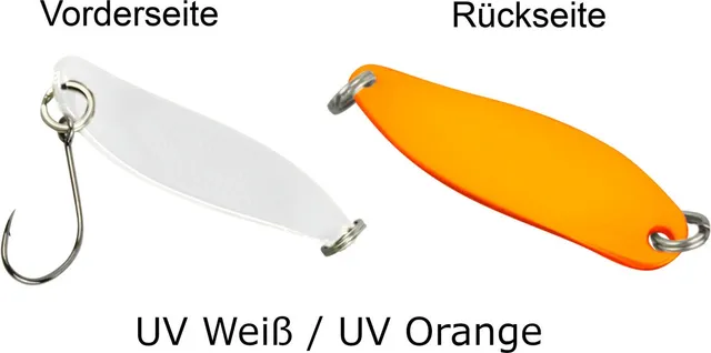 FTM Spoon Hammer 3.3cm 2.4g UV Weiß/UV Orange