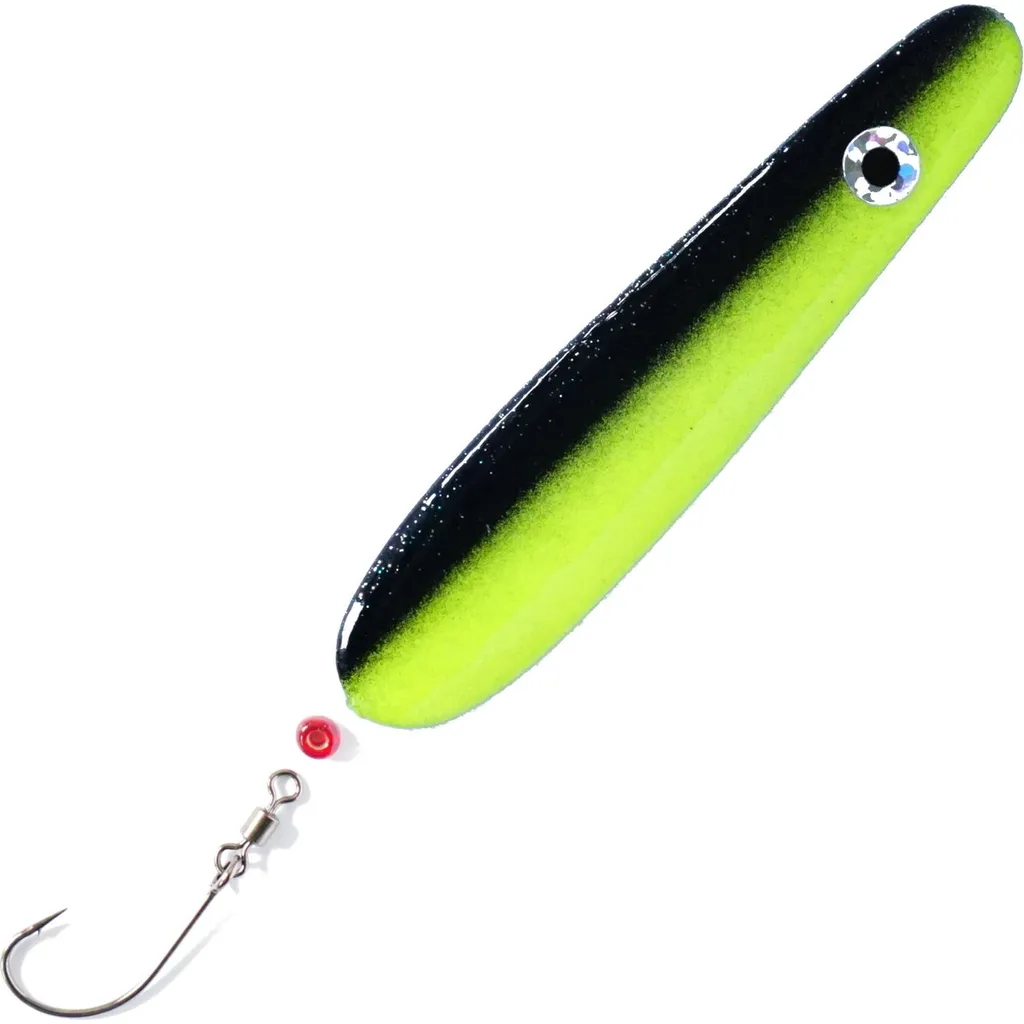 Troutwerk Inline Blinker Meerforellenköder 69571 7,4cm 22g Schwarz Gelb