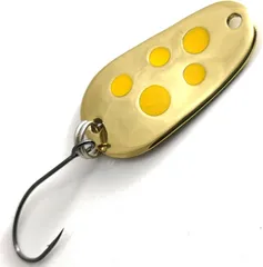 Troutwerk Spoon 2.8cm 3g Gold-Coloured/Yellow Dots