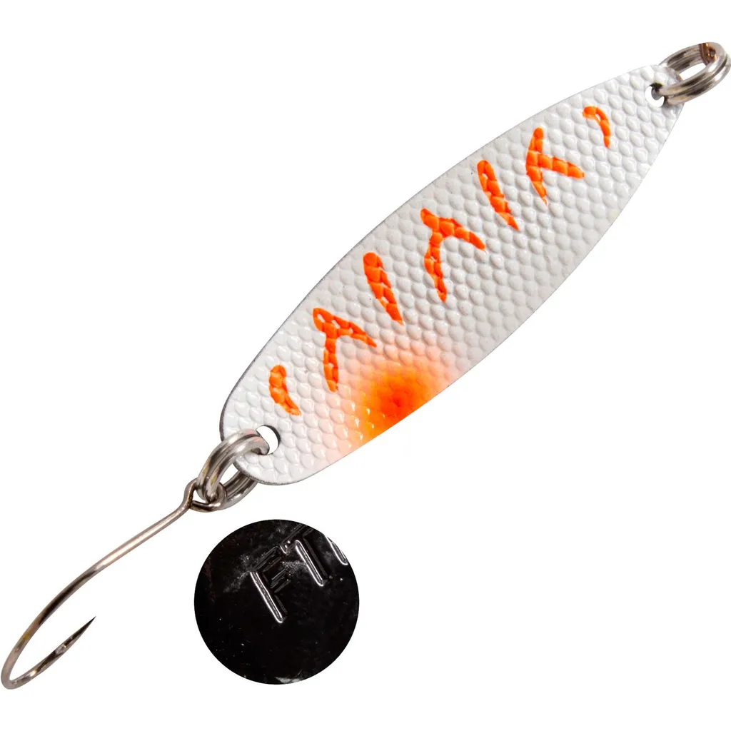 FTM Spoon Hammer 3.8cm 3.2g Weiß-Orange/Schwarz-Weiß