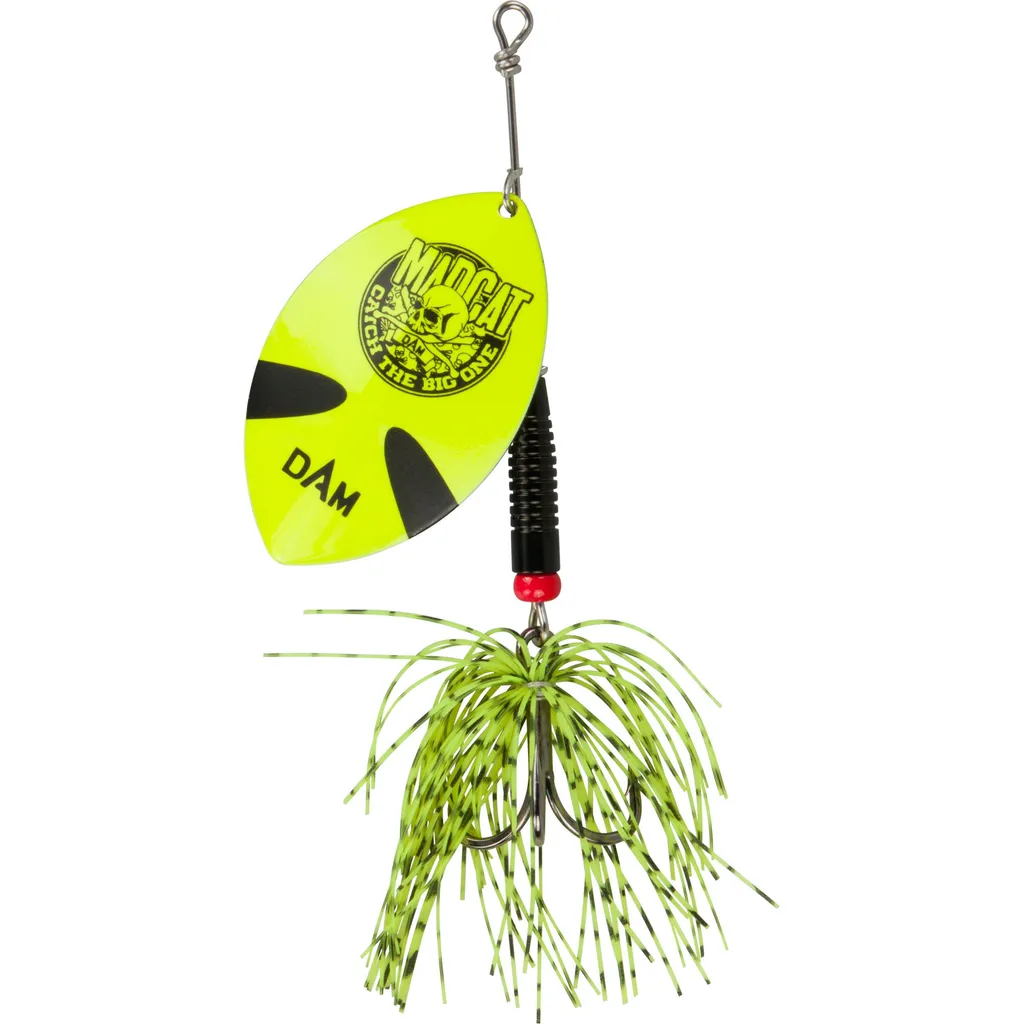 Madcat Big Blade Spinner Wallerköder 3/0 55g S Fluo Yellow