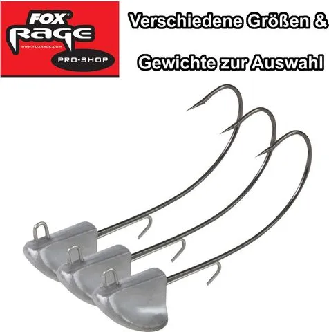 Fox Rage Stand Up Bigfoot Jig Heads 25g 6/0 Natur