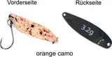 FTM Spoon Hammer Spoon 3.2g Tumbling Orange Camo