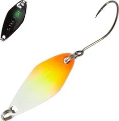 FTM Spoon Tremo 2.3g 2.9cm White-Yellow-Orange/Black Green Dot Single Hook