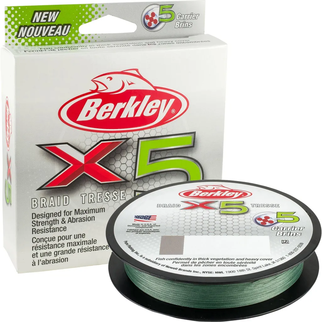 Berkley X5 Braid 0.35mm 36.3kg 150m Low-Vis Green