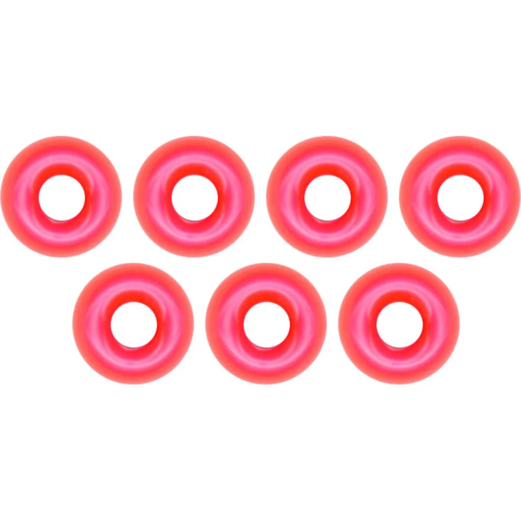 FTM Tungsten Perle Omura rundes Loch Senkgewicht 3.3mm Fluo Pink