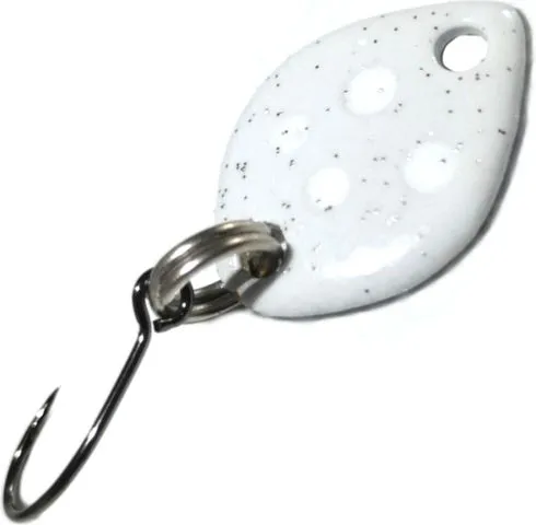 Troutwerk Spoon 0.8g 1.2cm White/White Dots