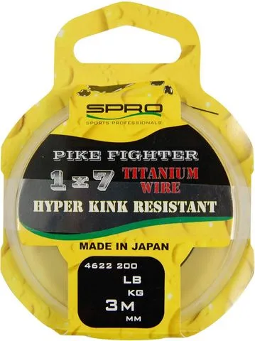 Spro Pike Fighter Titanium Wire Leader 3m 0.21mm 7.7kg
