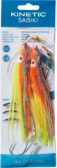 Kinetic Sabiki Octopus Lightstick Ready-Made Rig 130cm #6/0 Yellow Silver