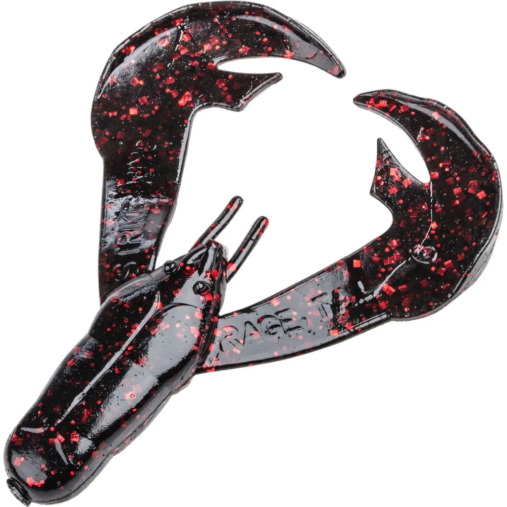 Strike King Rage Chunk Gummikrebse 7.5cm Black Neon