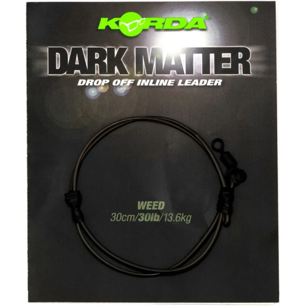 Korda Dark Matter Leader Drop Off Inline 30cm 30lb Weed