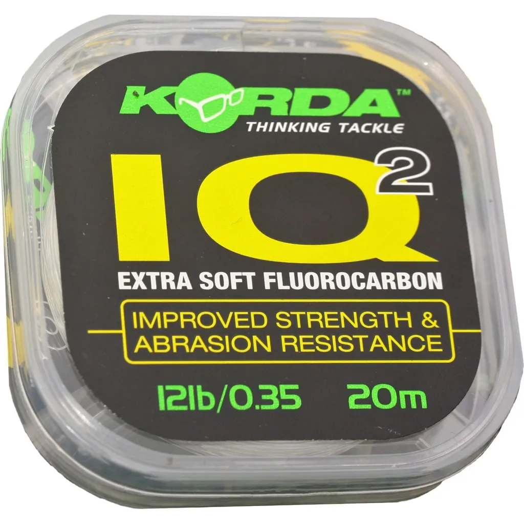 Korda IQ2 Extra Soft Fluorocarbon-Schnur 0.35mm 5.44kg 20m